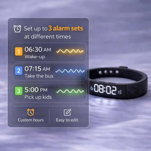Set up to 3 vibration alarm reminders